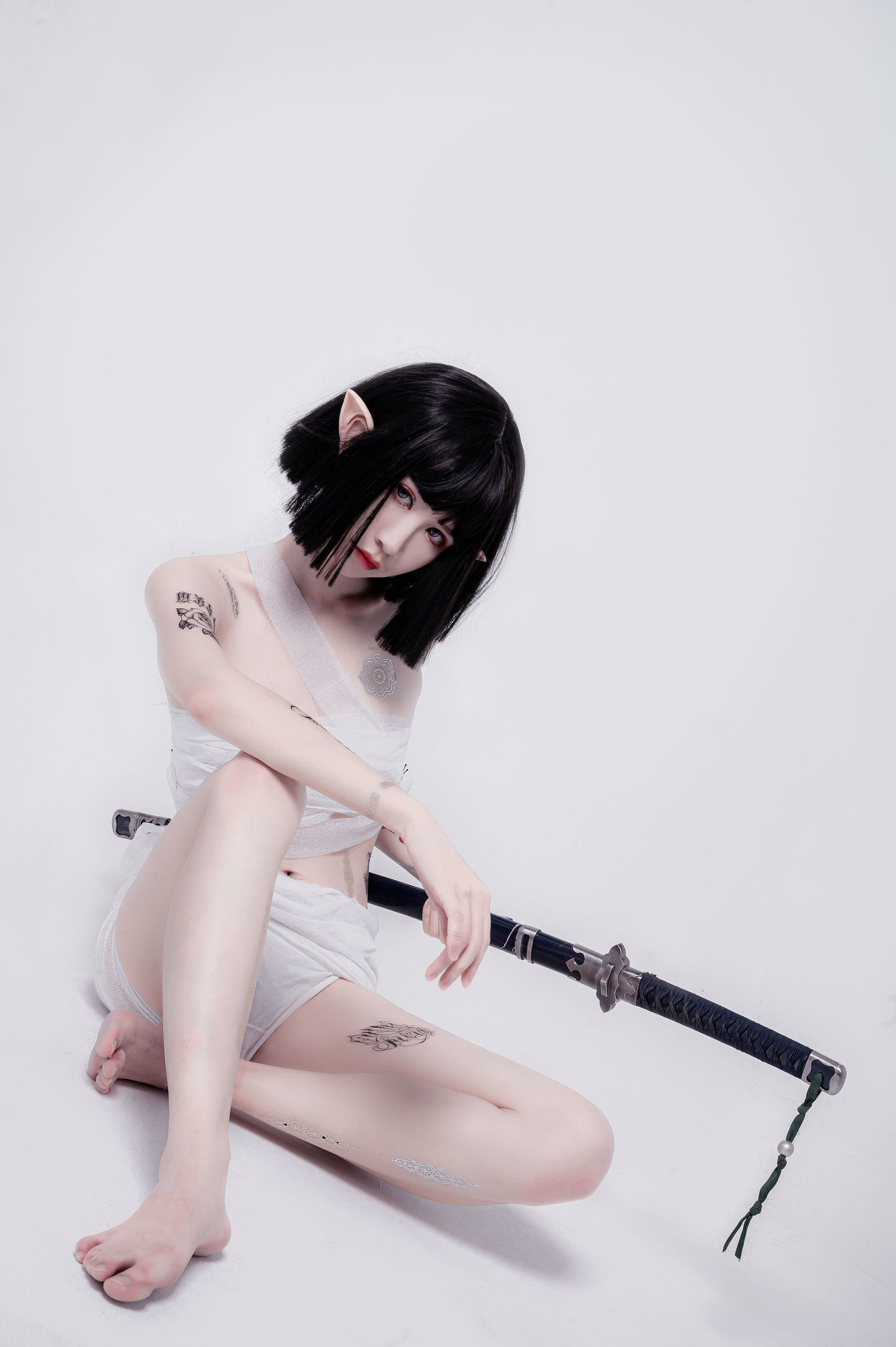 [COS福利]动漫博主阮邑_Fairy绑带和武士插图8